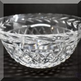 G01. Waterford Crystal bowl. 